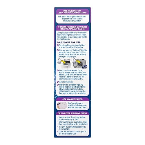 OxiClean Washing Machine Cleaner with Odor Blasters, 4 Count thumbnail 10