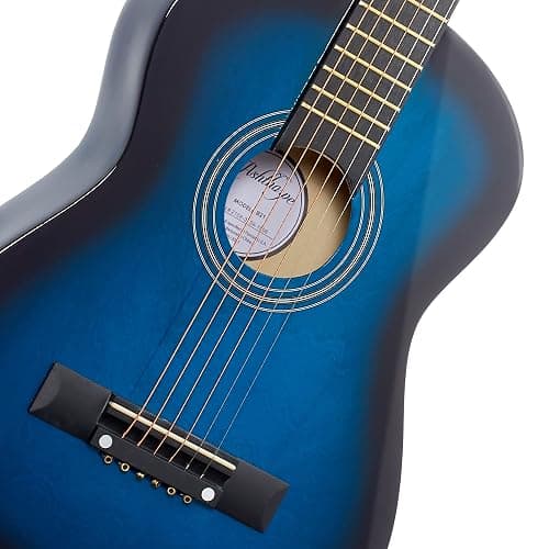 Ashthorpe 30-inch Kids Acoustic Guitar (Blue), Beginner Starter Kit with Gig Bag, Extra Strings, Strap, Picks, and Lessons thumbnail 2