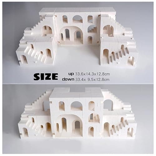 AIYIMUSIDEEN White Disguises Castle Building Block，Architecture Building Blocks（980PCS Gifts for Adults and Kids thumbnail 4