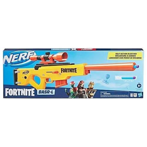 Nerf Fortnite BASR-L Bolt Action, Clip Fed Blaster - Includes Removable Scope, 6-Dart Clip and 12 Official Elite Darts thumbnail 4