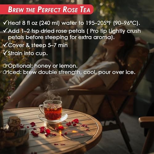 Cure Wid Pure Certified Organic Dried Rose Petals 4 oz Food-Grade Edible Rose Petals for Tea,Cocktails,Baking,Skincare & DIY - Sun-Dried,Non-GMO,Gluten & Chemical-Free Edible Flowers in Resealable Bag thumbnail 4