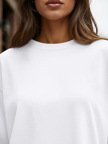 Trendy Queen Womens Oversized Long Sleeve T Shirts 2025 Basic Crewneck Tee Fall Tops Casual Workout Y2K Clothes thumbnail 4