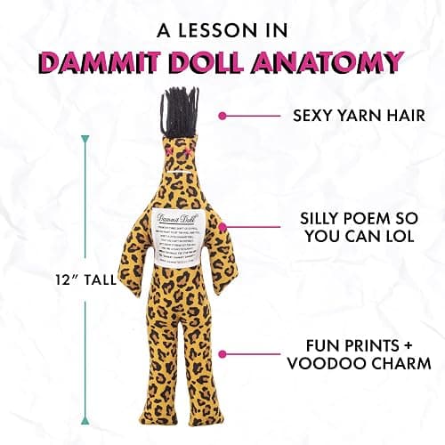 Dammit Doll - Limited Edition Tacky Fashion Collection - Stress Relief, Gag Gift (Leopard Doll) thumbnail 5