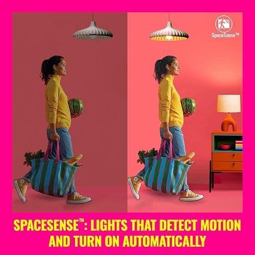 WiZ LED Smart Light Bulbs, Sunset to Sunrise Automation + Motion Detection + Control with Voice or App, Full Color A19 60W 800LM E26 Indoor, Matter Compatible - 1 Pack thumbnail 4