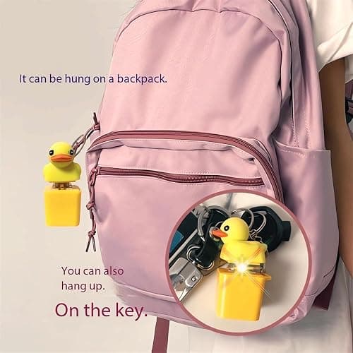 Quackey Fidget Toy That Quacks Quacking Duck Fidget Toy Keychain Stress Reliever Squeaky Anxiety Stress Relief Toy Duck Keyboard Keycaps That Quack Button Fidget Key Board Clicker Sensory Toys thumbnail 5