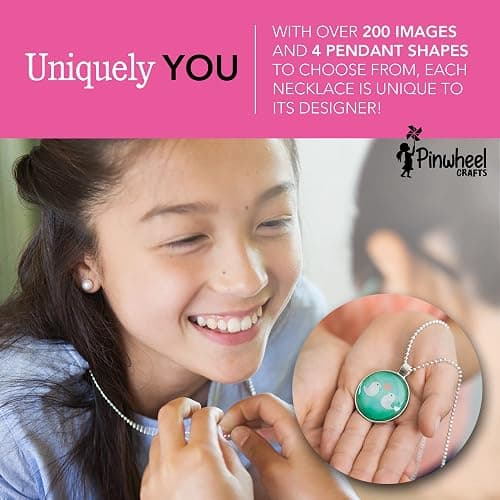 Pinwheel Crafts Pendant Jewelry Making Kit for Girls 8-12+ Years, Necklace and Bracelet Making Kit for Kids – Single Craft to Create Multiple Necklace & Bracelet for Teens with 200 Designs thumbnail 6