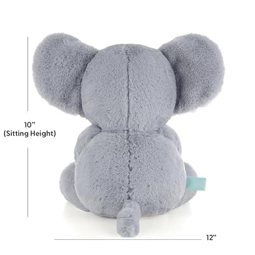 The Peanutshell Plush Elephant Stuffed Animal - 10 inch - Baby Safe - Machine Washable - Soft Elephant Baby Toys, Newborn Infant Toddler, Plushies for Boys Girls, Stuffies, Jungle Safari Nursery thumbnail 3