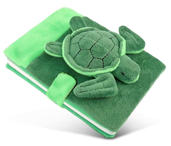 Puzzled Plush Sea Turtle Notebook and Pen thumbnail 2