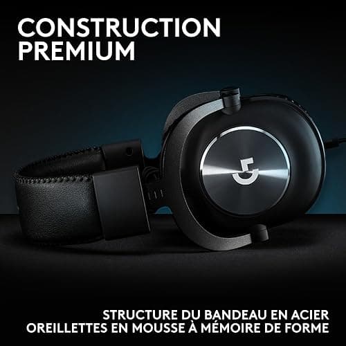 Logitech G Pro X SE, Casque de Gaming Filaire avec Microphone: Microphone détachable, Casque DTS: X 7.1, convertisseur N/A USB Inclus, pour PC, Xbox One, Xbox Series X|S, PS5, PS4 - Noir thumbnail 4