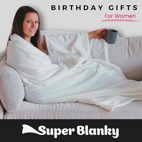 Super Blanky Wearable Blankets for Women, Adult Wearable Blanket Men, Top Christmas Gifts for Women, Wife Birthday Gift Ideas thumbnail 2