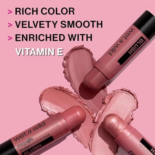 wet n wild MegaGlo Makeup Stick, Buildable Color, Versatile Use, Cruelty-Free & Vegan - Say It Ain't Rose thumbnail 3