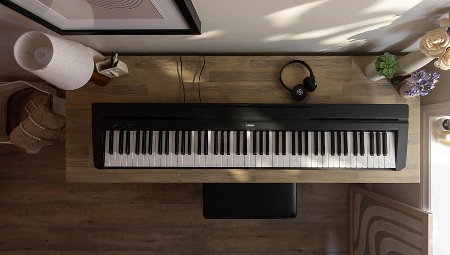YAMAHA P71 88-Key Weighted Action Digital Piano with Sustain Pedal and Power Supply (Amazon-Exclusive) - P71 - Black - Digital Piano thumbnail 2