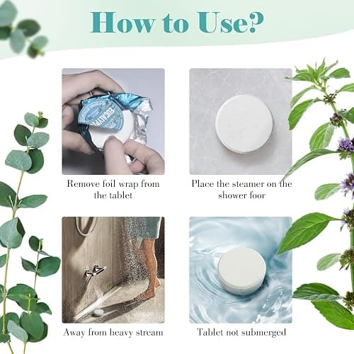 W&E Choice Shower Steamers Aromatherapy 18 Pcs- Shower Bombs Birthday Gifts for Women, Eucalyptus Mint Essential Oils for Daily Relaxation & Stress Relief, Christmas Gift for Women, Mom, Wife thumbnail 8