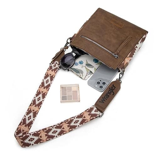 Wrangler Crossbody Purses for Women Vegan Leather Shoulder Bag Handbags thumbnail 5