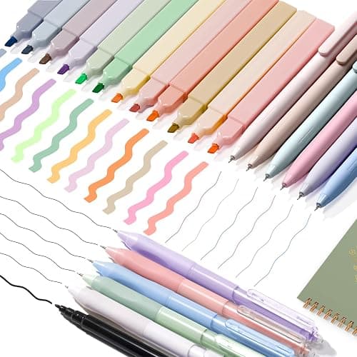 Bible Study Supplies Journaling Kit for Women, Christmas Christian Gifts for Women, Bible Study Tools with Pastel Highlighters and Pens No Bleed, Pencil Case Notebook Annotation Kit Accessories Set thumbnail 6