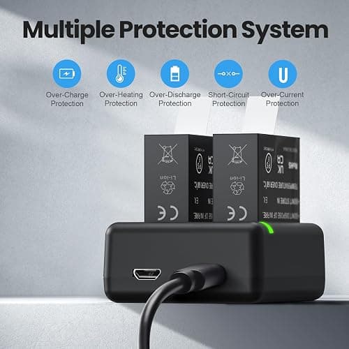 Topwowe 2 Packs 1800mAh Batteries for Insta 360 Action Camera, Compatible with Insta360 Ace Pro 2/Ace Pro/Ace Camera, with Dual Fast Charge Hub thumbnail 6