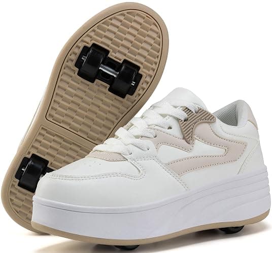 ANEFUN Roller Skate Shoes for Kids Boys Girls Sneakers with Detachable Wheels Sport Shoe - Image 1