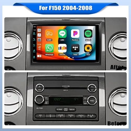[2+64G] Android 15 Car Radio Stereo for Ford F150/F250/F350 2004-2014 with Wireless Carplay,7” Touch Screen Car Stereo with Mirror Link Bluetooth FM/RDS WiFi GPS SWC HD Backup Camera thumbnail 7