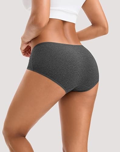 INNERSY Womens Underwear Cotton Hipster Panties Regular & Plus Size 6-Pack thumbnail 5