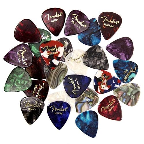 Fender Premium 24 Pack Picks Sampler - Includes Thin, Medium & Heavy Gauges (Austin Bazaar Exclusive) - Image 1