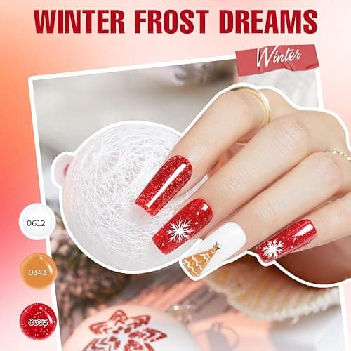 MEFA Gel Nail Polish Kit with U V Light, 32 Colors All Seasons Soak Off 60 Pcs Gel Polish Nail Set with Matte/Glossy Glitter Base Top Coat Manicure Tools Nails DIY Decorations Gifts for Women thumbnail 6