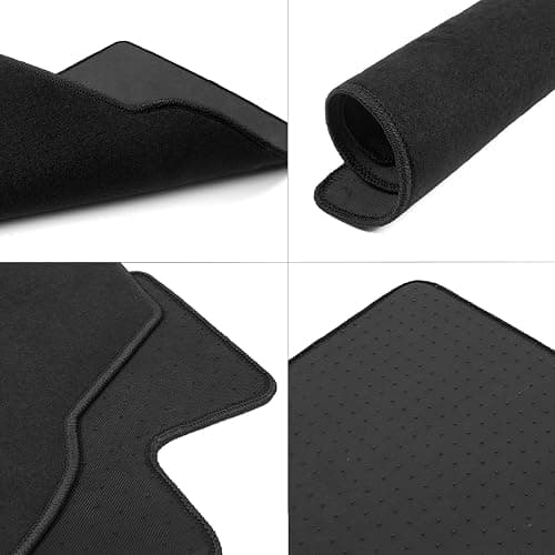 IKON MOTORSPORTS Floor Mats Compatible with 1996-2000 Honda Civic Coupe Hatchback Sedan, Nylon Black Front Rear Carpet 1997 1998 1999 thumbnail 4