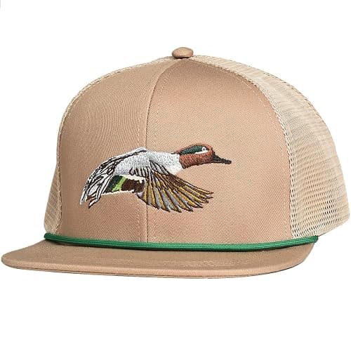 EDTREK Outdoorsman Pro Trucker Breathable Mesh Performance Cap - Flat Brim Snapback Hat - Image 1