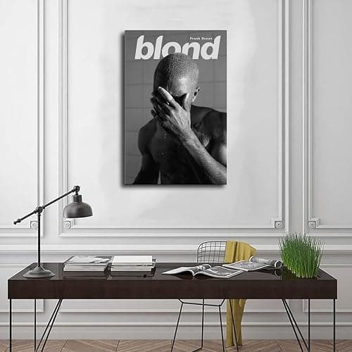 Frank Ocean Poster Blonde Poster Album Cover Canvas Poster Wall Art Decor Print Picture Paintings for Living Room Bedroom Decoration Frame-style08x12inch(20x30cm) thumbnail 3
