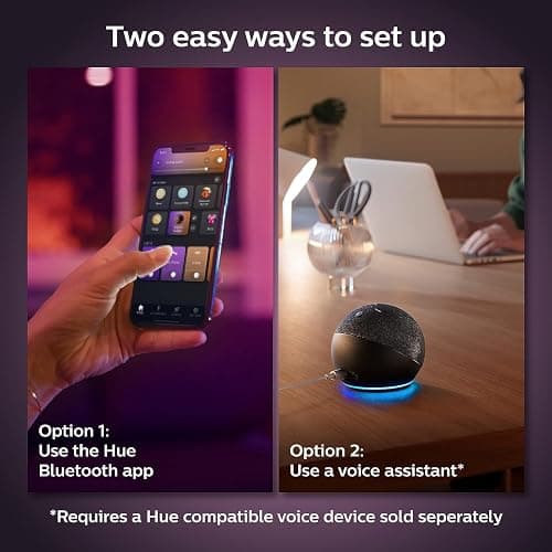 Philips Hue Smart 75W A19 LED Bulb - White and Color Ambiance Color-Changing Light - 1 Pack - 1100LM - E26 - Indoor - Control with Hue App - Works with Alexa, Google Assistant and Apple Homekit thumbnail 7