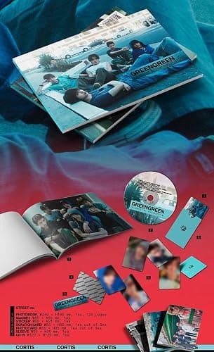 CORTIS GREENGREEN 2nd EP Album [STREET Ver.] Photobook + CD + Photocard + Scratch Card + Sticker + Magnet (REDRED) thumbnail 2