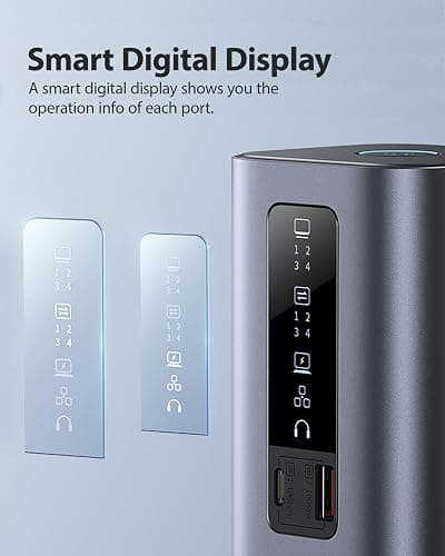 Baseus Docking Station, Spacemate(Win) 11 in 1, Triple Display, 4K HDMI and DP, 10Gbps USB A/C Ports, Gigabit Ethernet, 100W PD, Audio, Laptop Docking Station for Windows/Dell/HP/Lenovo/Asus/Acer/Mac thumbnail 5