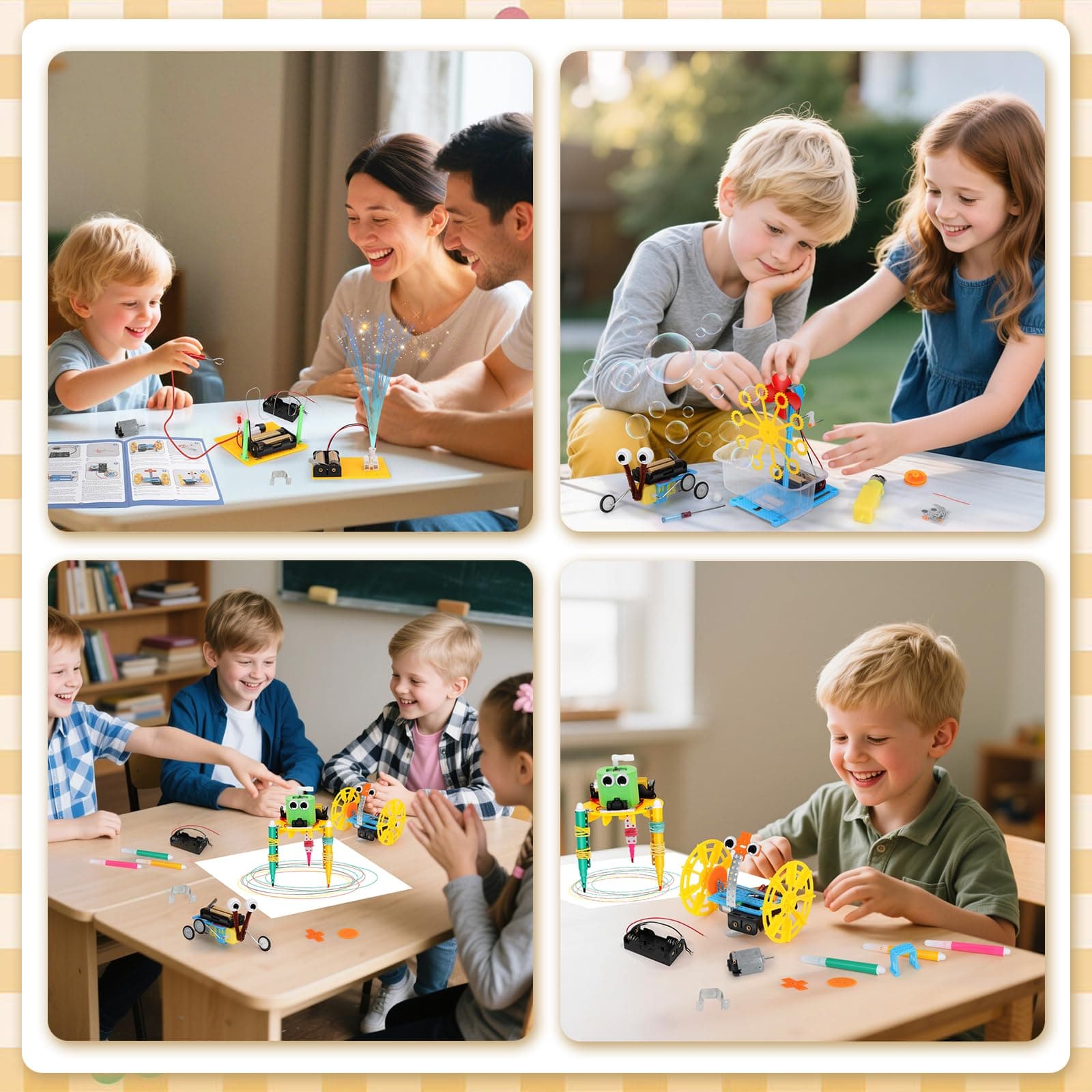 Eocean Science Kit for Kids 8-12, DIY Toys for Boys 7–8 Years Old, 6 in 1 Robotics Kit STEM Toys for Kids Ages 6 7 8 9 10 11 12, Science Experiment Learning & Education Toy Gift thumbnail 7
