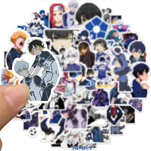 Blue Lock Anime Stickers for Kids,50PCS Cool Cartoon Anime Deals Laptop Water Bottle Bike Skateboard Luggage Computer Phone Case Snowboard Stickers for Kids Teens thumbnail 5