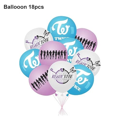 Twice Merch Party Decorations Include Happy Birthday Banners, Cake Toppers, Cupcake Toppers, Balloons thumbnail 6