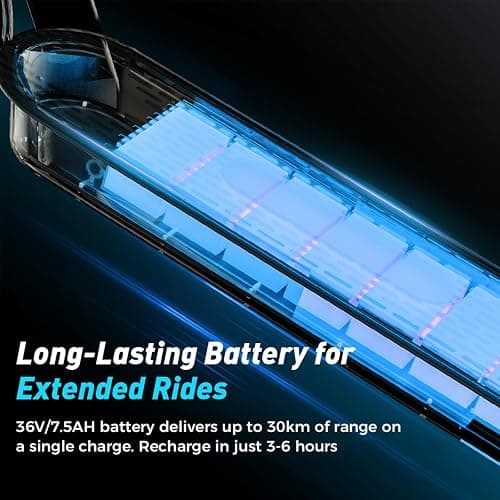iScooter Electric Scooter, 8.5-10" Tires 30-50KM Range 350-500W Motor Fast Electric Scooter for Adults with APP Control,Multiple Speed Modes, Electronic & Disc Brakes,Foldable Portable E-Scooter - i9(8.5" Tires-30KM) thumbnail 4