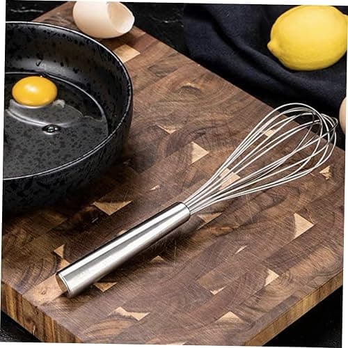OHPHCALL Stainless Steel Manual Eggbeater Lightweight Egg Stirrer for Easy Mixing and Blending Metal Kitchen Whisk for Home Cooking and Baking thumbnail 3