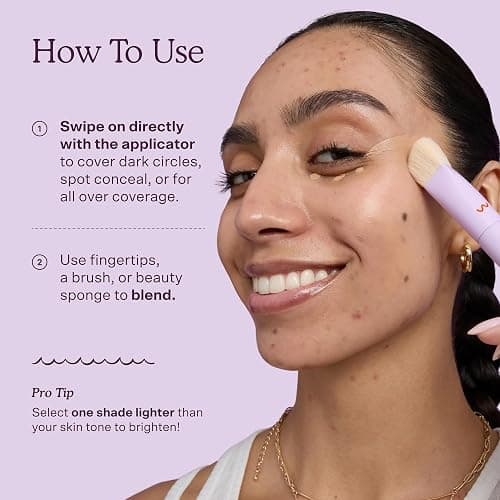 Tower 28 Swipe Serum Hydrating Concealer, 3.0 Light/Warm Peach (0.22 oz) | Hydrating Medium Coverage Concealer & Under Eye Brightener with Hyaluronic Acid & Centella, Face Makeup for Sensitive Skin thumbnail 8