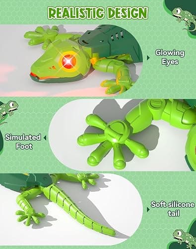 Wall Climbing Lizard,Wall Crawler Robot Gecko Remote Control,Floor Ceiling Crawling Electric Lizard Rc Car Toy,Cool Kids Toys,Easter Birthday Gifts for 3 4 5 6 7 8 9 10+ Year Old Boys Girls Teens thumbnail 3
