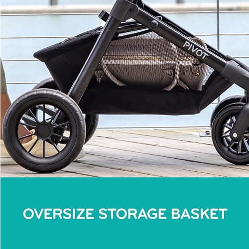 Evenflo Pivot Modular Travel System with LiteMax Infant Car Seat (Casual Gray) thumbnail 6