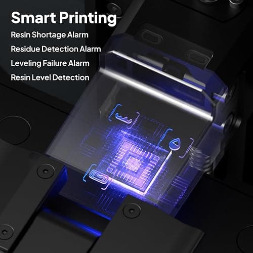 ELEGOO Saturn 4 Ultra 16K Resin 3D Printer with 10" 16K Mono LCD and Flip-up Lid, Smart Tank Heating at 30 °C, 150mm/h High Speed Printing, Large Printing Size of 8.33 × 4.66 × 8.66 Inches thumbnail 5
