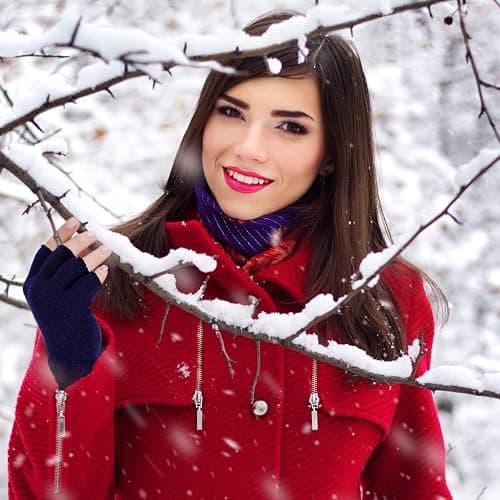SATINIOR 2 Pair Unisex Winter Half Finger Gloves Knitted Fingerless Mittens Warm Stretchy Gloves in Common Size thumbnail 5