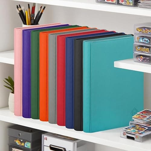 Premium Card Binder 16 Pocket,Trading Card Binder Holds up to 1000+Cards Sturdy Card Collection Album, Card Holder Folders for MTG, TCG, Game Cards & Sports Cards thumbnail 7