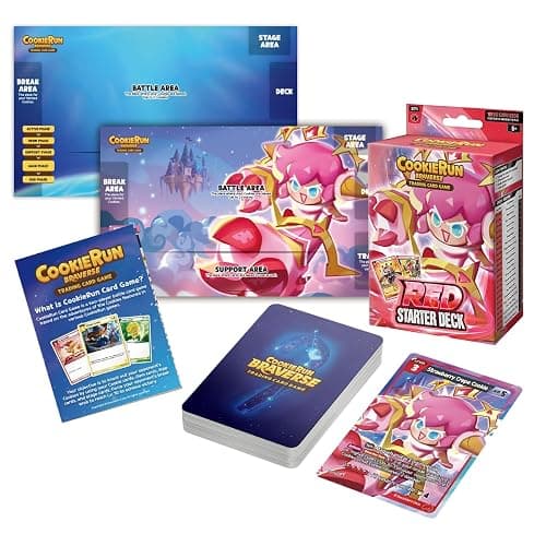 CookieRun Trading Card Game: Starter Deck Red | 2 Player Competitive TCG | 20 Minutes | Includes 60 Cards - Image 1