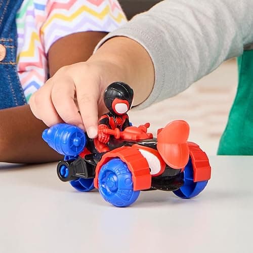 Marvel Spidey and his Amazing Friends Action Figure and Toy Vehicle 3 Pack, 3 Poseable 3-Inch Figures, 3 Vehicles, 3 Accessories, Super Hero Toys, 3+ thumbnail 8