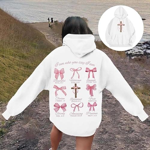 BJUTIR Women's Hoodies Sweatshirts Loose Casusl Drop Shoulder Cute Long Sleeve Tops Trendy Comfy Pullovers with Pocket thumbnail 2