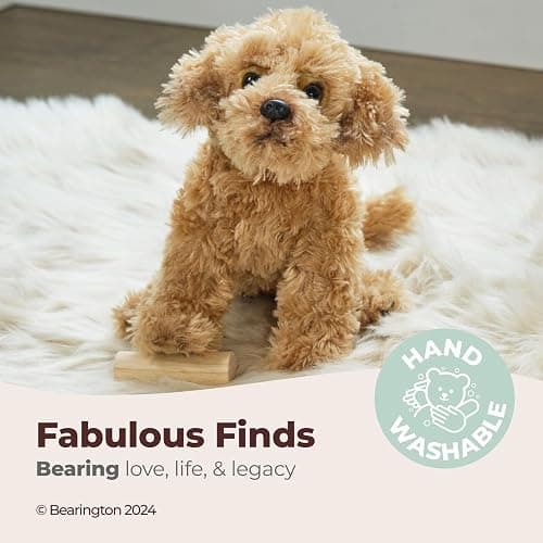 Bearington Lovely Doodles Caramel Dog Stuffed Animal 14 in - Puppy Stuffed Animals - Plush Dog Toys for Kids Goldendoodle Labradoodle Plushies - for Ages 3-14 thumbnail 4