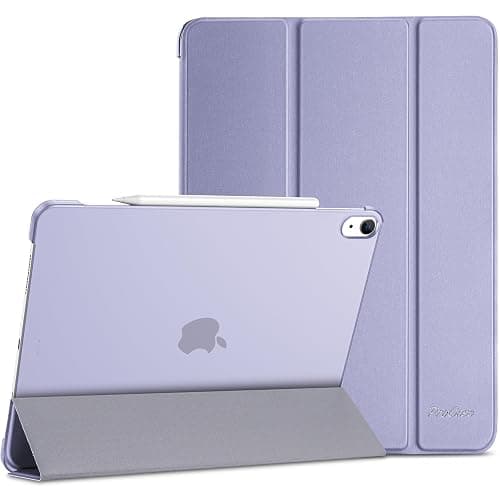 ProCase for New iPad Air 13 Inch Case M3 2025/ M2 2024, Slim Smart Cover with Translucent Hard Shell Back, Supports Touch ID, Auto Wake/Sleep -Purple - Purple - Image 1