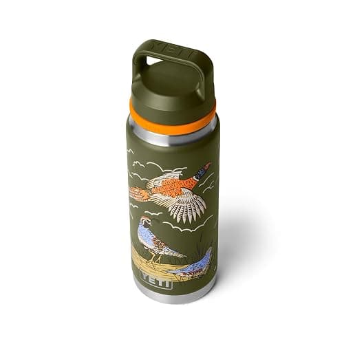 YETI Rambler 26 oz Bottle, Leakproof, Vacuum Insulated, Stainless Steel with Chug Cap, Upland Bird Olive thumbnail 3