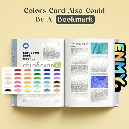 ENMY 36 Colors Direct Liquid Acrylic Paint Pens, Acrylic Paint Markers Pens, Fabric Markers for Textile, Canvas, Rock, Glass, Wood, Paper, DIY, Acrylic Markers for DIY Craft Supplies thumbnail 8