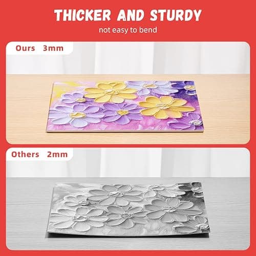 Simetufy Canvas Boards for Painting 52 Pack 8 x 10 Inch Blank Flat Canvas Panels 100% Cotton Pre-Primed for Acrylic & Oil Paint, Art Supplies for Kids & Adults thumbnail 5